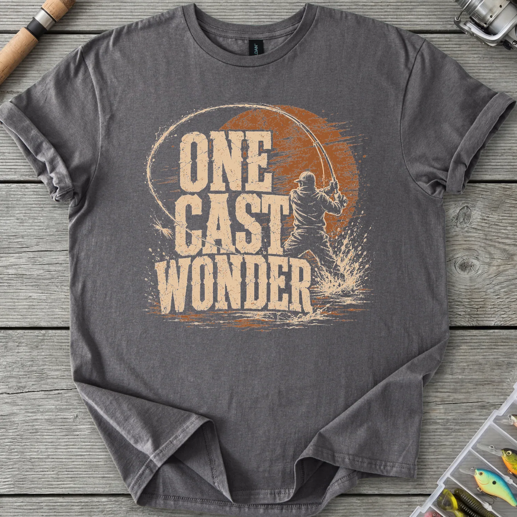 One Cast Wonder T-Shirt in Charcoal | River Giants Club
