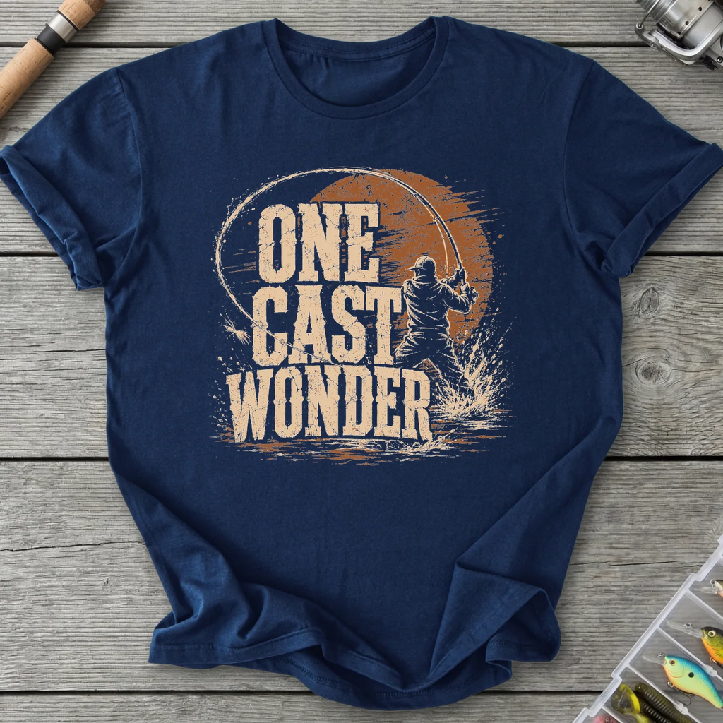 One Cast Wonder T-Shirt in Navy | River Giants Club