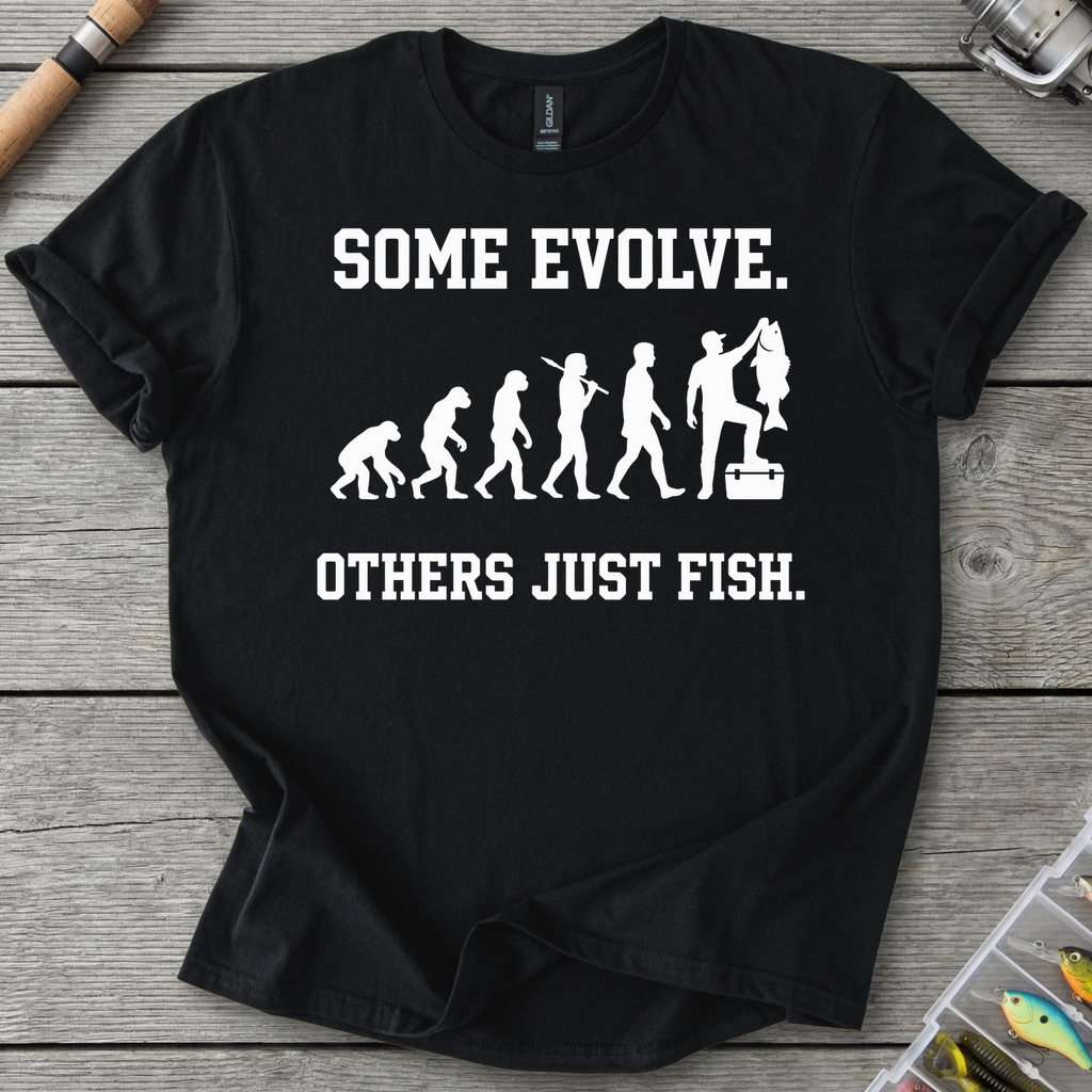 Others Just Fish T-Shirt in Black | River Giants Club