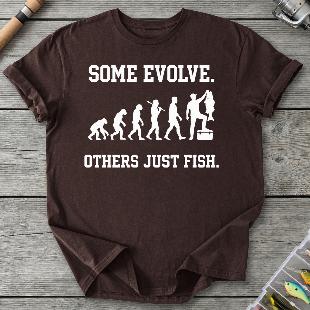 Others Just Fish T-Shirt in Dark Chocolate | River Giants Club