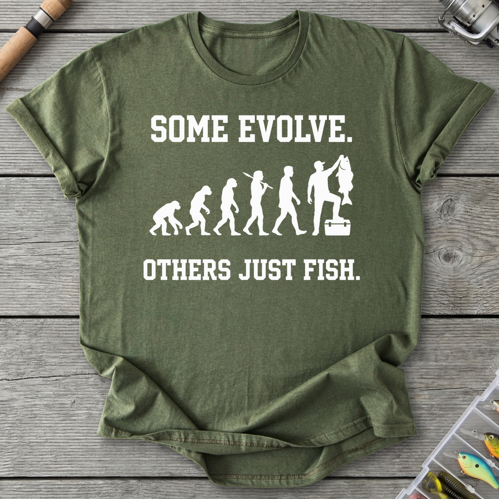 Others Just Fish T-Shirt in Military Green | River Giants Club