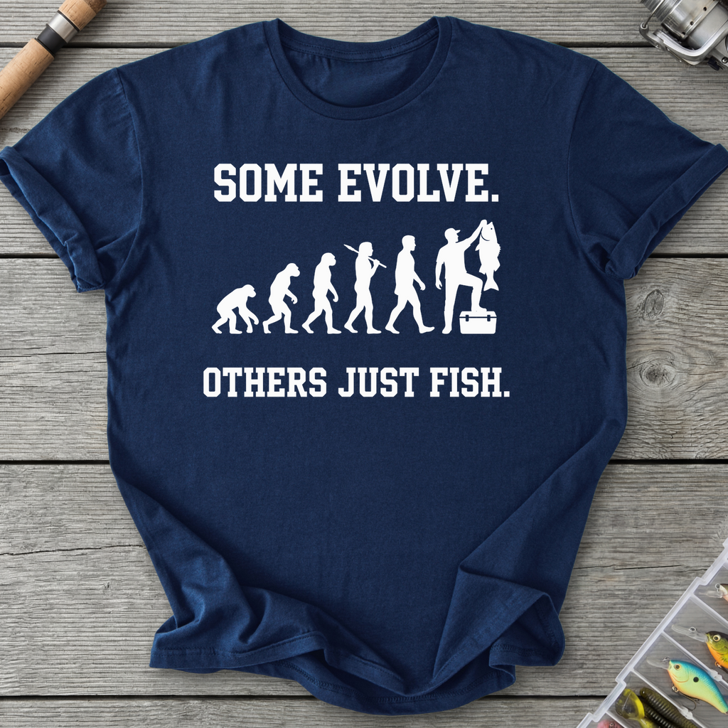 Others Just Fish T-Shirt in Navy | River Giants Club