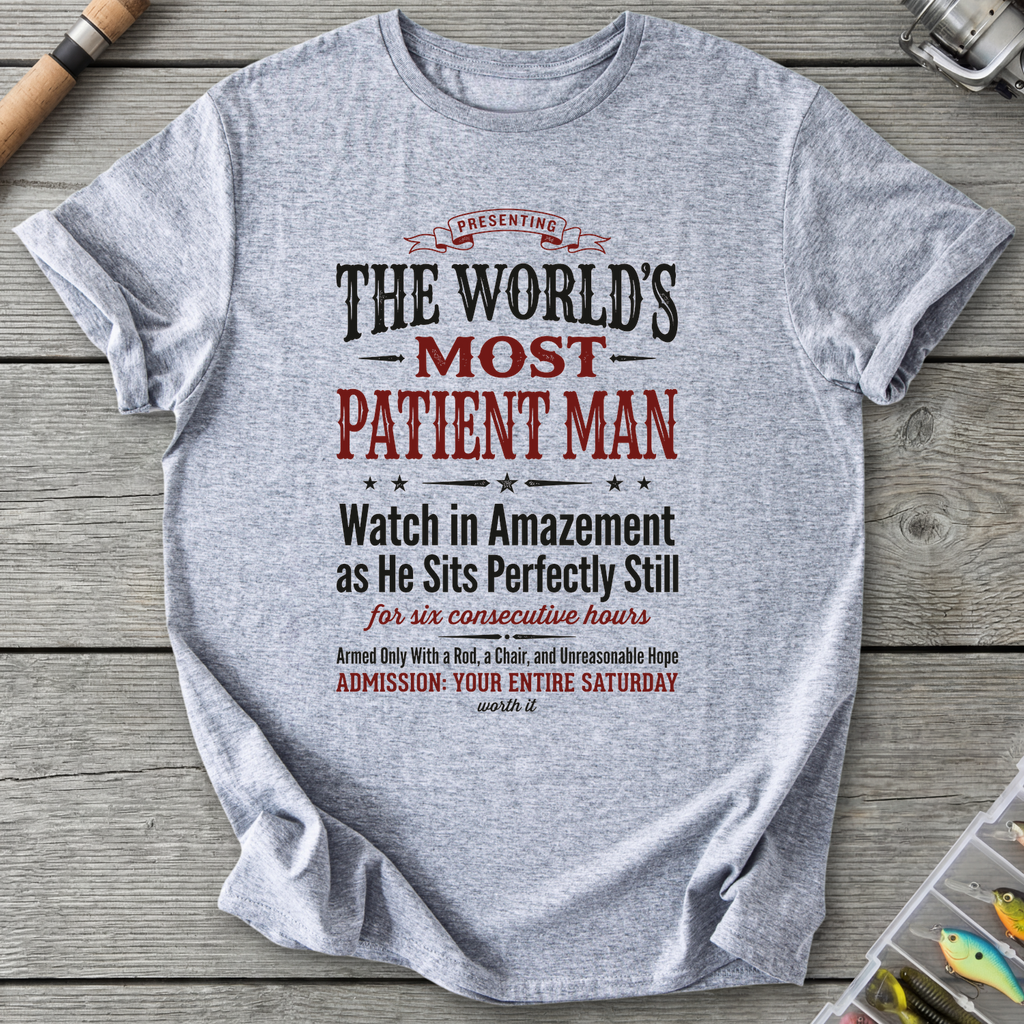 Patient Fisherman T-Shirt in Sport Grey | River Giants Club