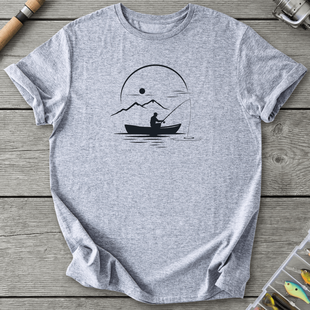 Peaceful Fishing T-Shirt in Sport Grey | River Giants Club