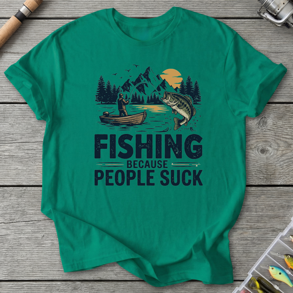 People SUCK T-Shirt in Kelly Green | River Giants Club