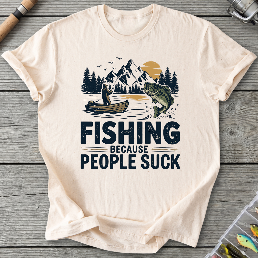People SUCK T-Shirt in Natural | River Giants Club