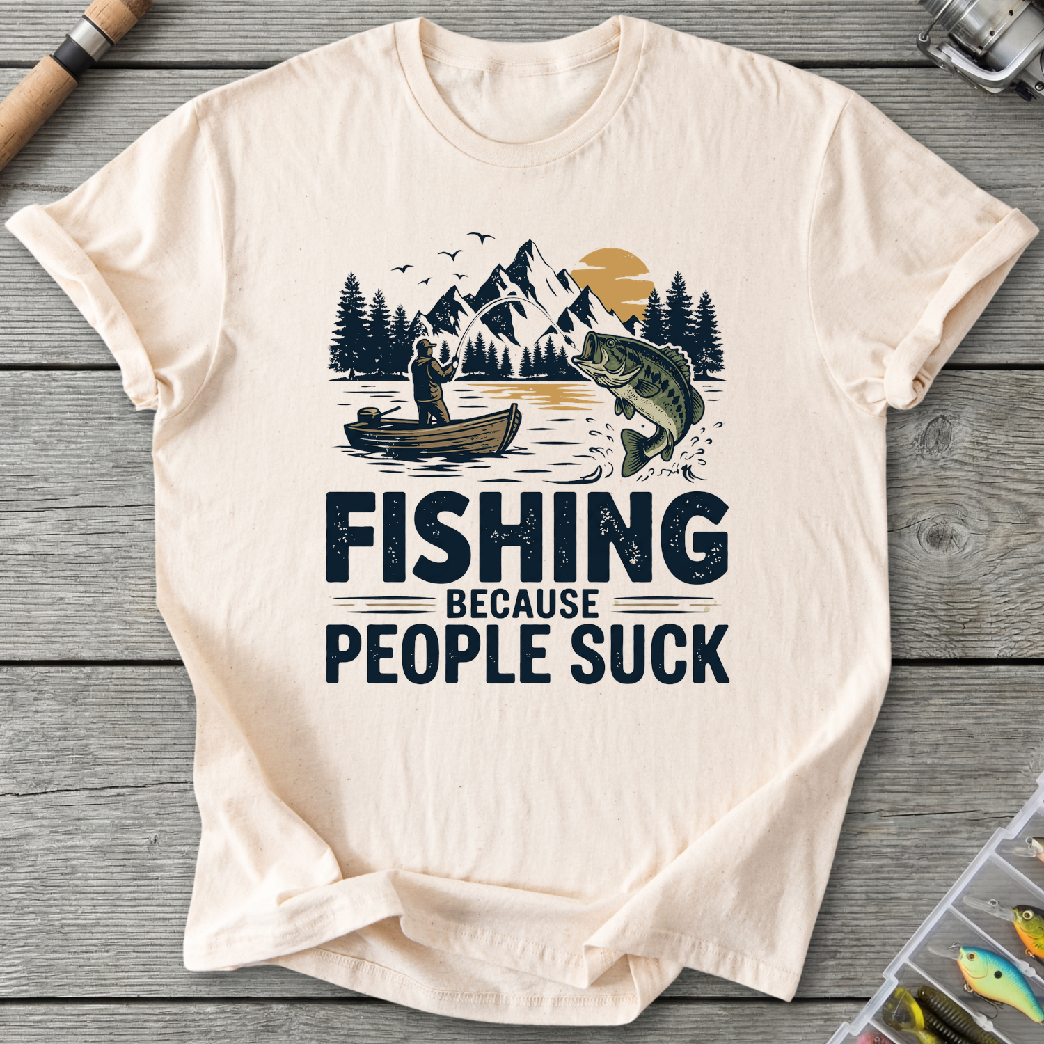 People SUCK T-Shirt in Natural | River Giants Club