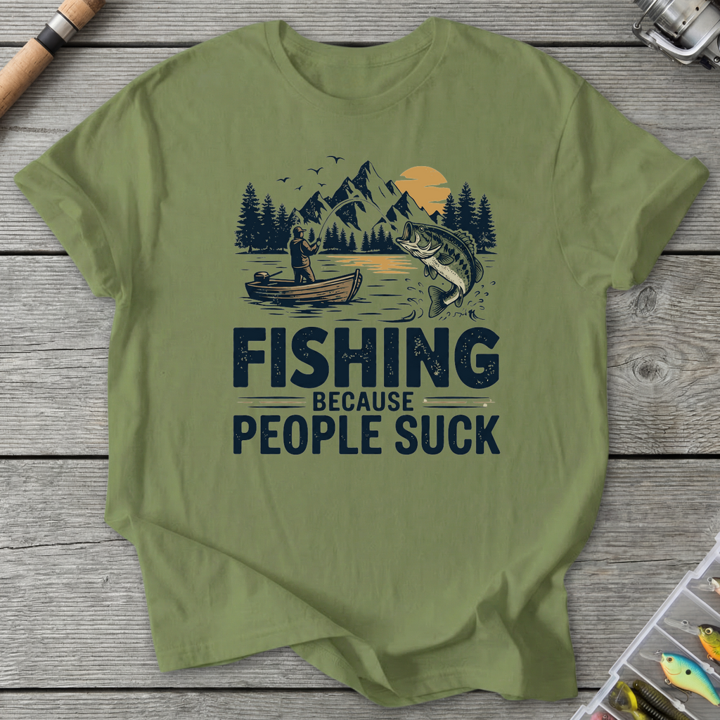 People SUCK T-Shirt in Pistachio | River Giants Club