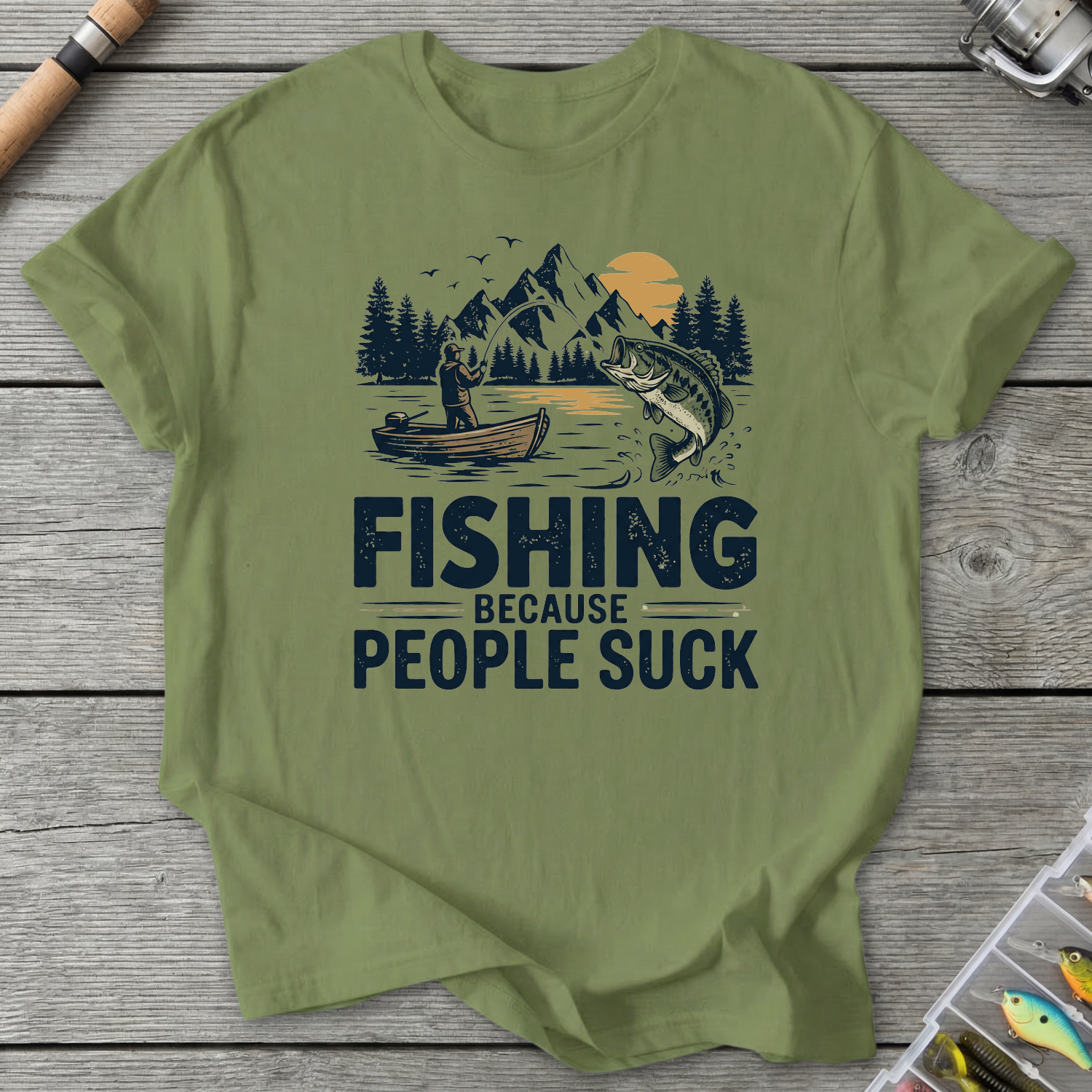 People SUCK T-Shirt in Pistachio | River Giants Club