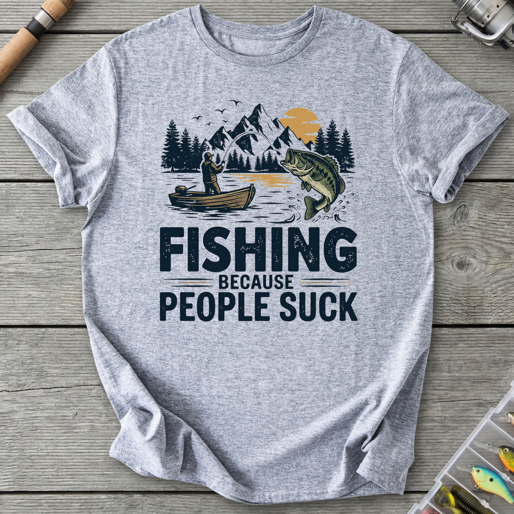 People SUCK T-Shirt in Sport Grey | River Giants Club