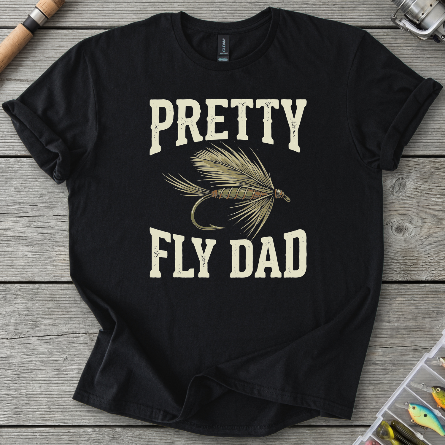 Pretty Fly Dad T-Shirt in Black | River Giants Club