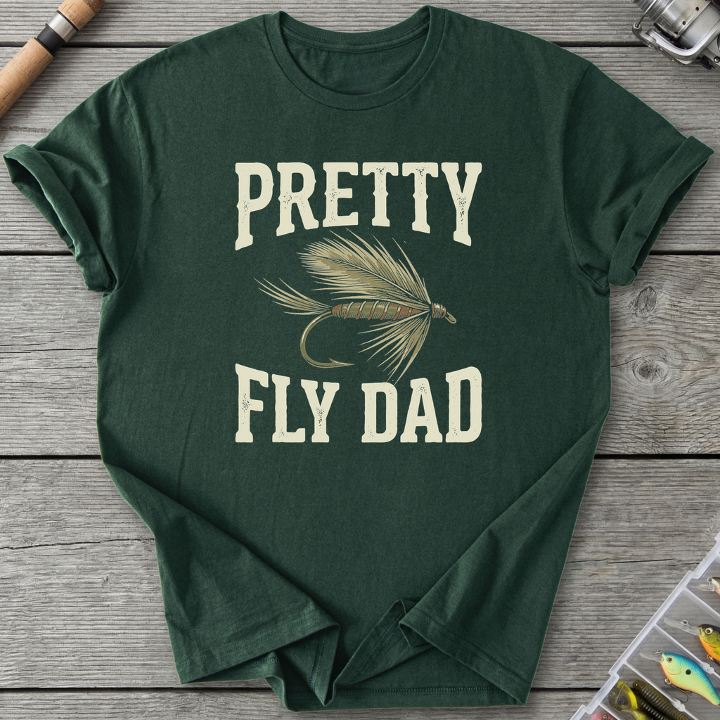 Pretty Fly Dad T-Shirt in Forest Green | River Giants Club