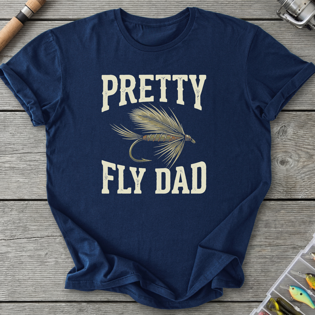 Pretty Fly Dad T-Shirt in Navy | River Giants Club