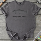 RAINBOW TROUT Definition T-Shirt in Charcoal | River Giants Club