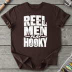 Reel Men Play Hooky T-Shirt in Dark Chocolate | River Giants Club