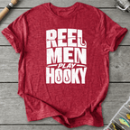 Reel Men Play Hooky T-Shirt in Heather Red | River Giants Club