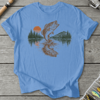 Reflect Bass T-Shirt in Carolina Blue | River Giants Club