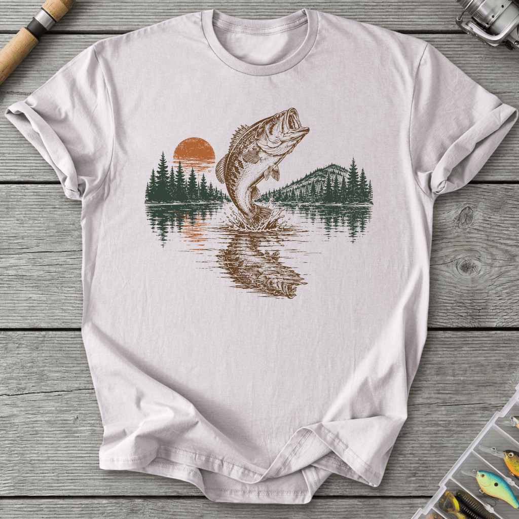 Reflect Bass T-Shirt in Ice Grey | River Giants Club