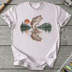 Reflect Bass T-Shirt in Ice Grey | River Giants Club