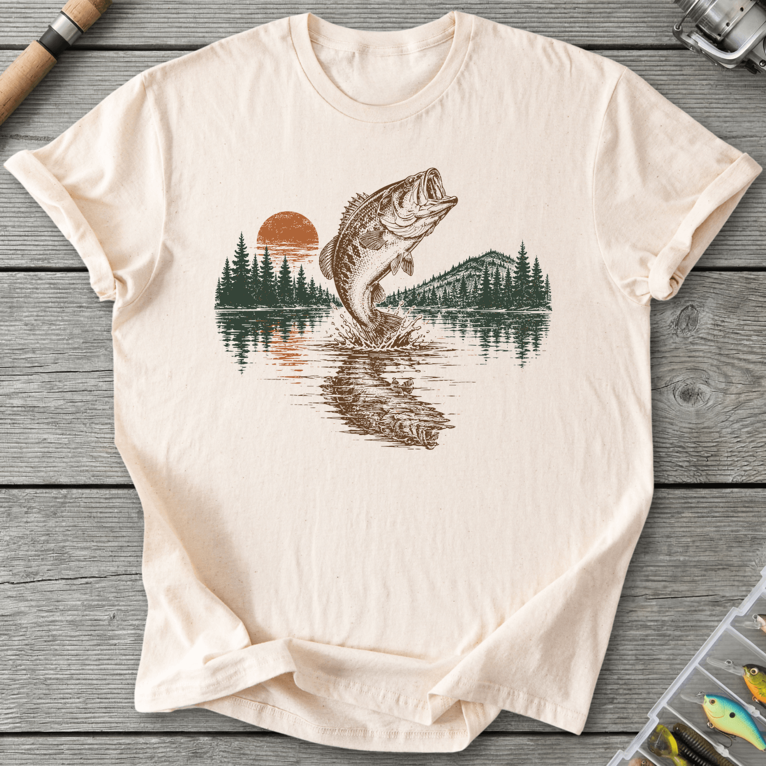 Reflect Bass T-Shirt in Natural | River Giants Club