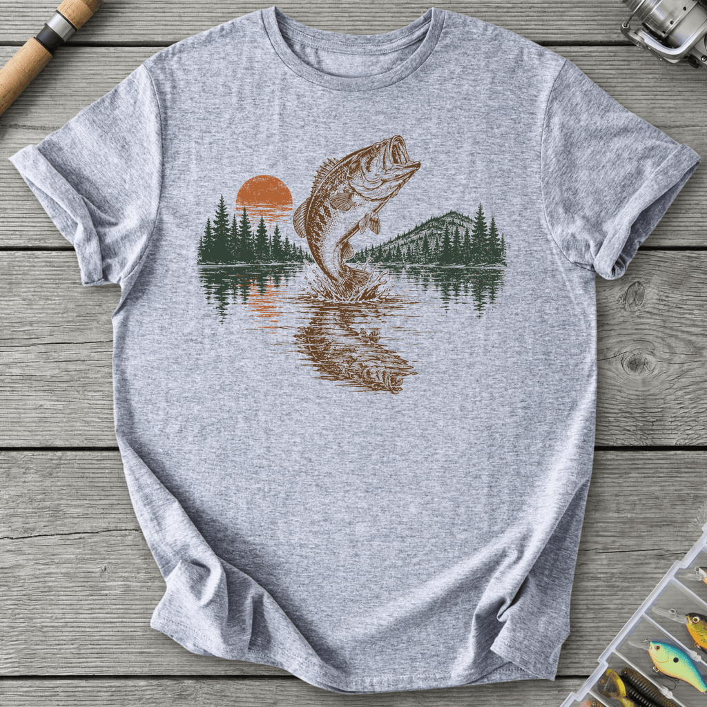 Reflect Bass T-Shirt in Sport Grey | River Giants Club