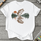 Reflect Bass T-Shirt in White | River Giants Club