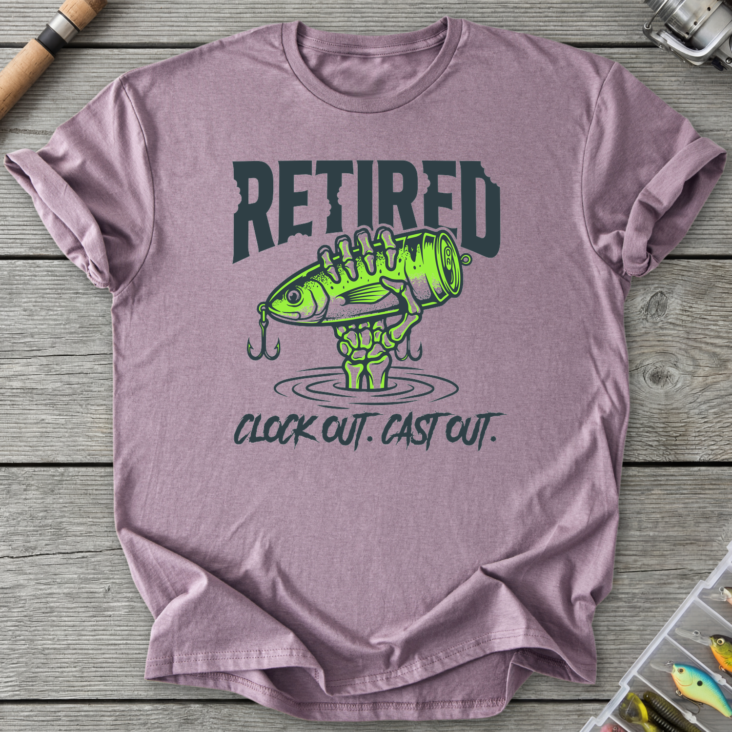 Retired Clock Out Cast Out T-Shirt in Paragon | River Giants Club