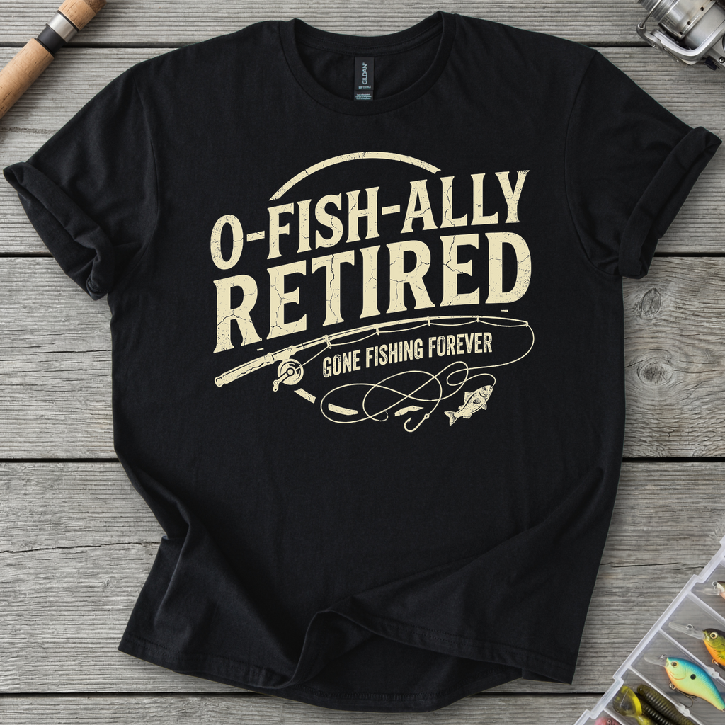 Retired Forever T-Shirt in Black | River Giants Club