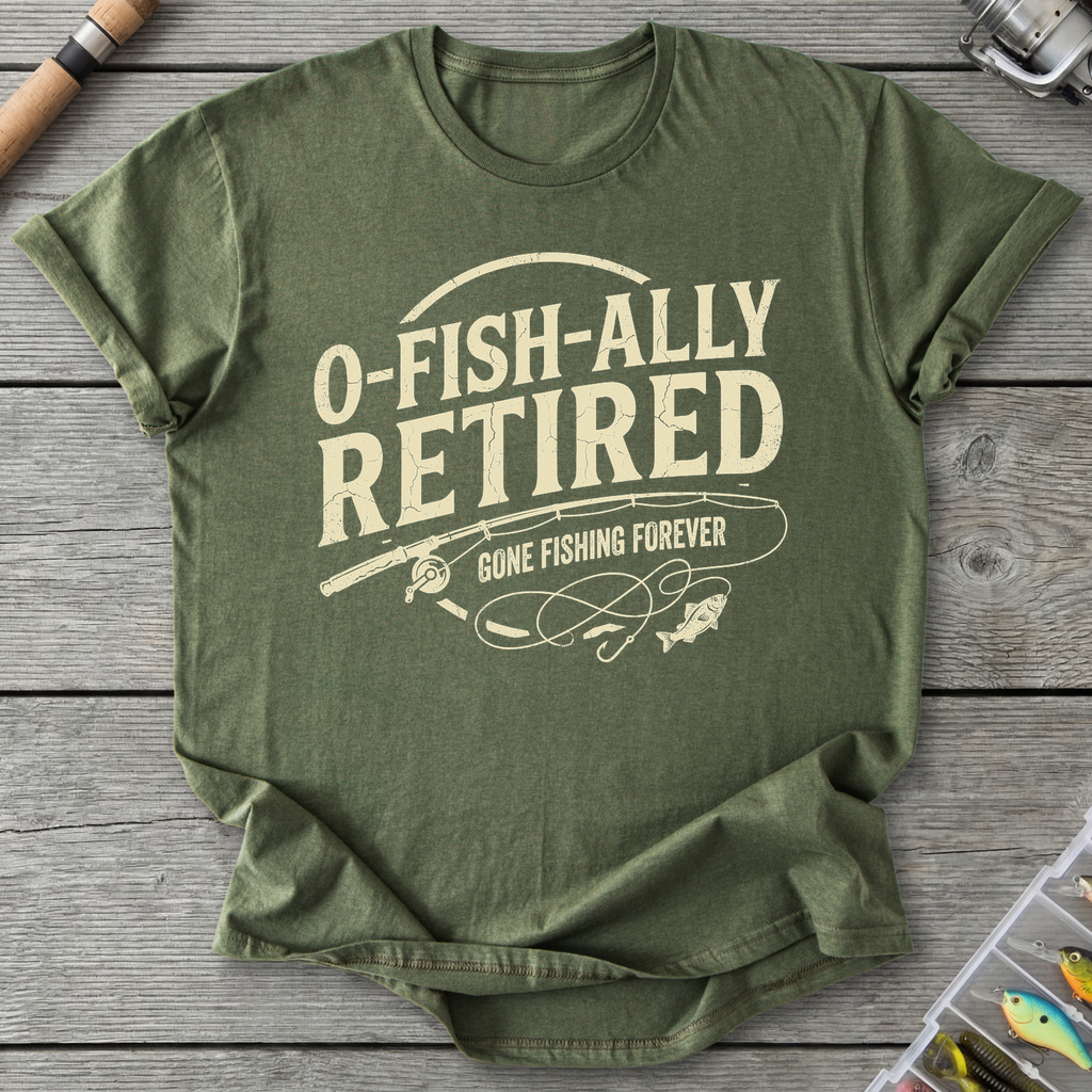 Retired Forever T-Shirt in Military Green | River Giants Club