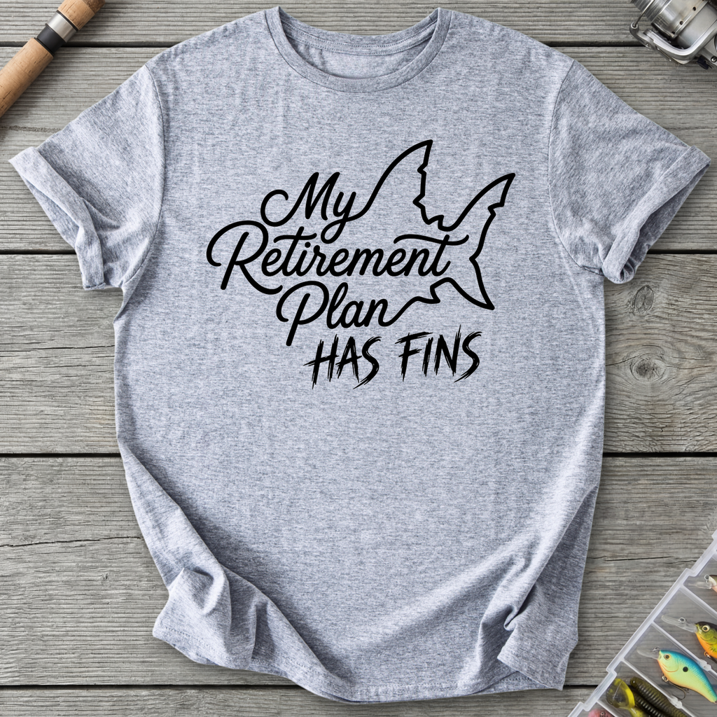 Retirement Plans Has Fins T-Shirt in Sport Grey | River Giants Club