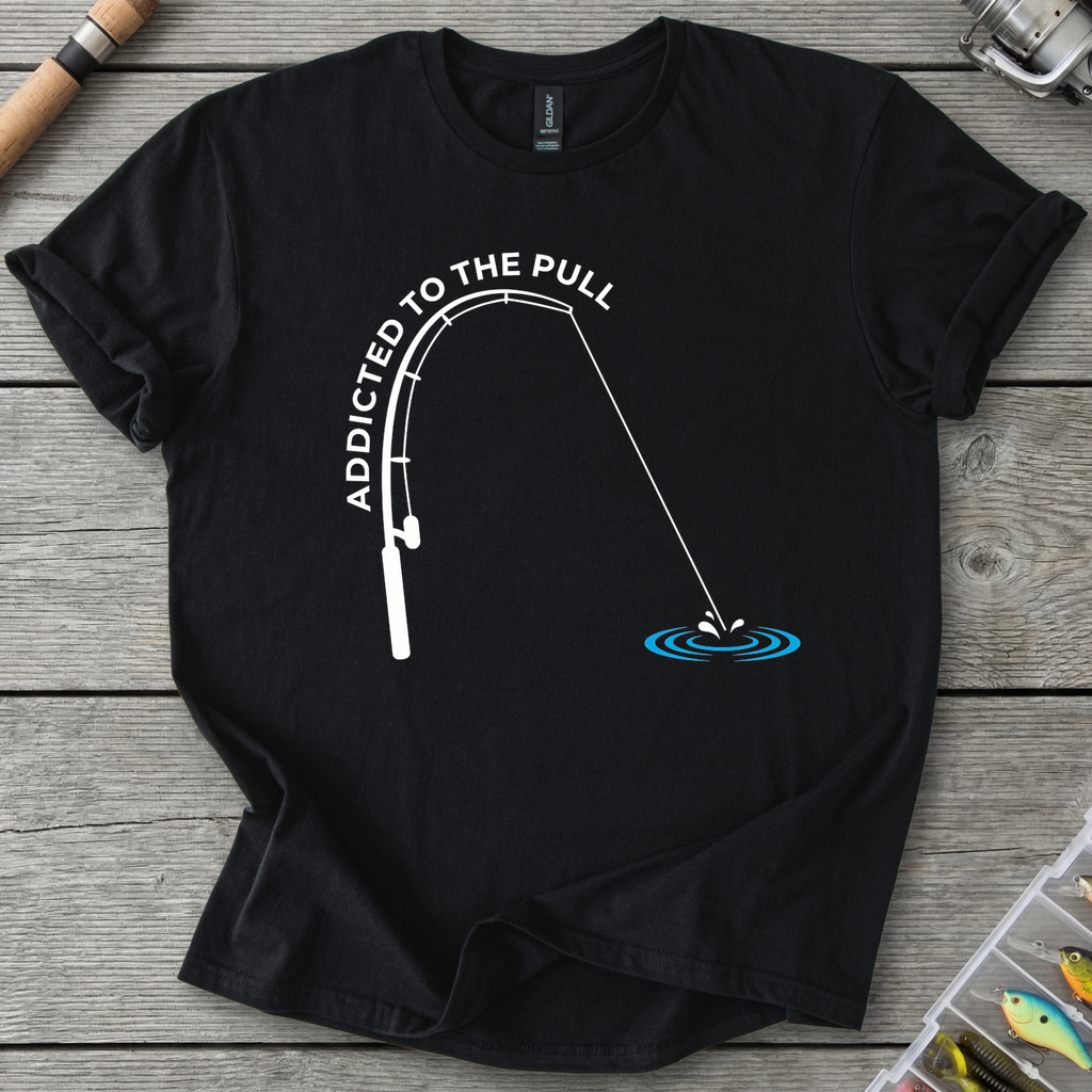 Addicted to the Pull T-Shirt — Black | River Giants Club