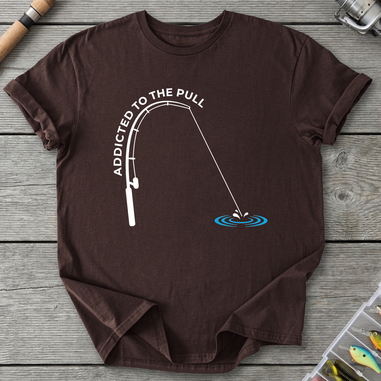 Addicted to the Pull T-Shirt — Dark Chocolate | River Giants Club