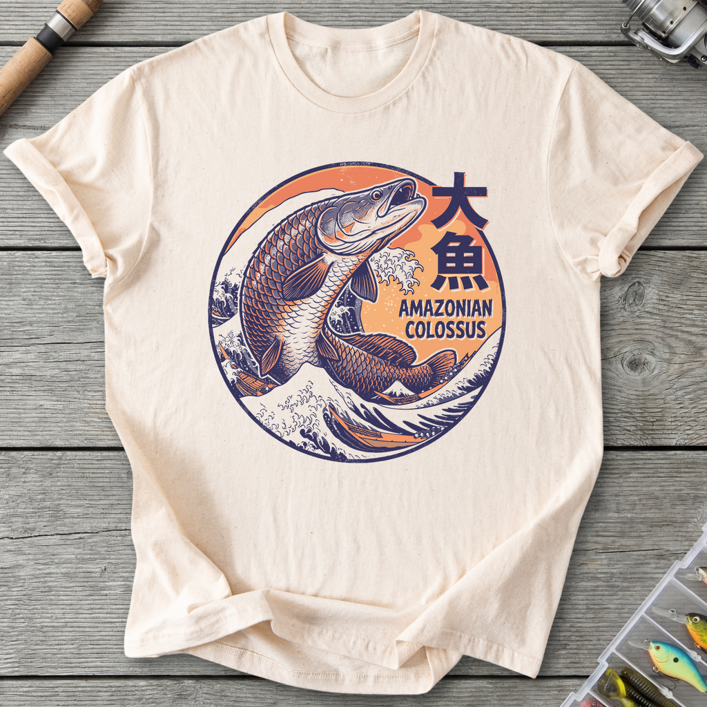 Arapaima Japanese Art T-Shirt — Natural | River Giants Club