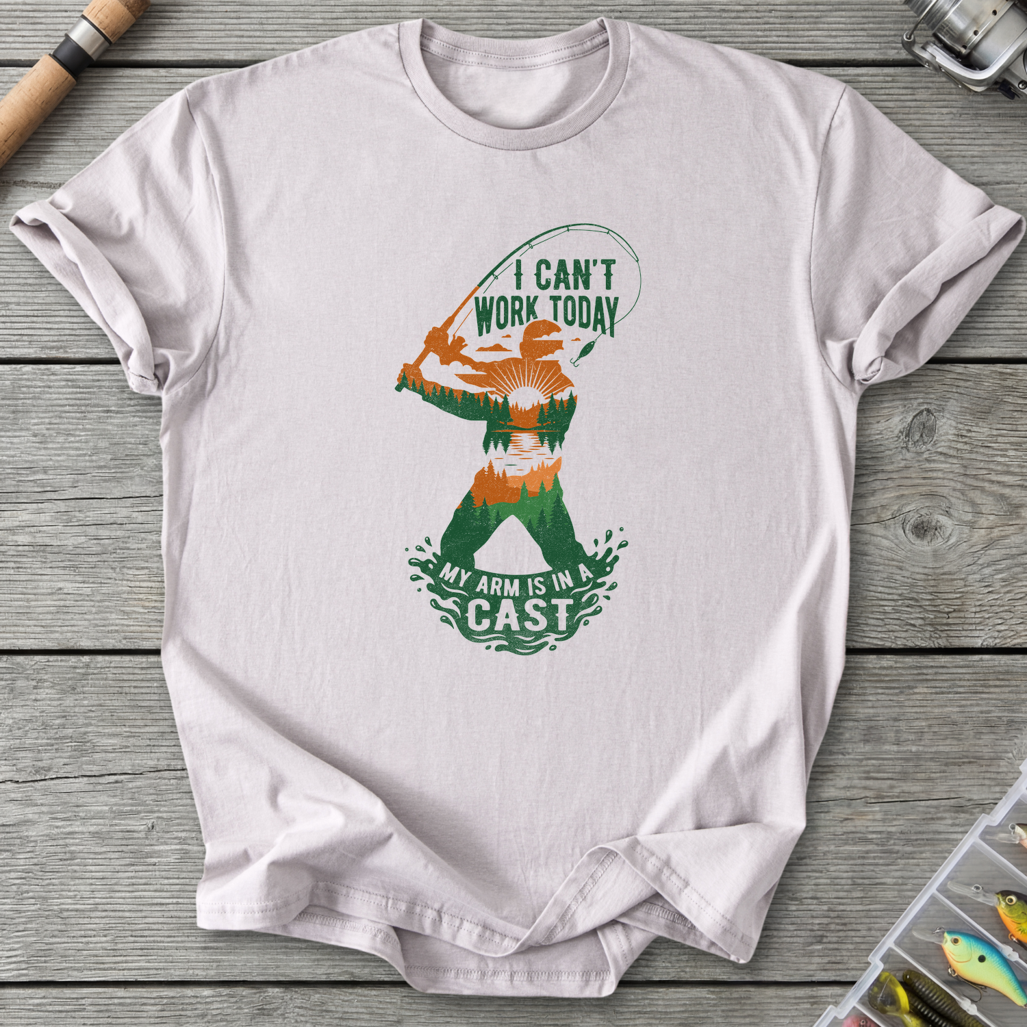 Arm in a Cast T-Shirt — Ice Grey | River Giants Club