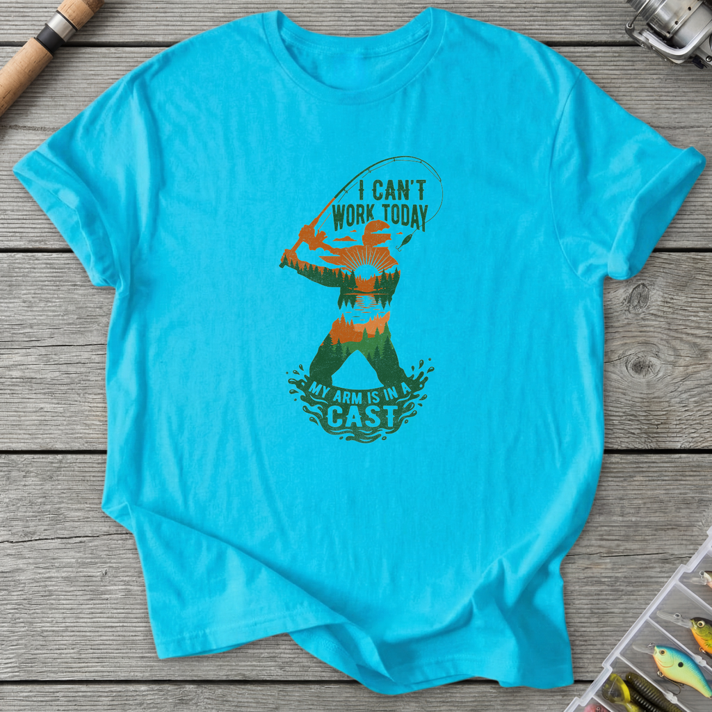 Arm in a Cast T-Shirt — Sky | River Giants Club