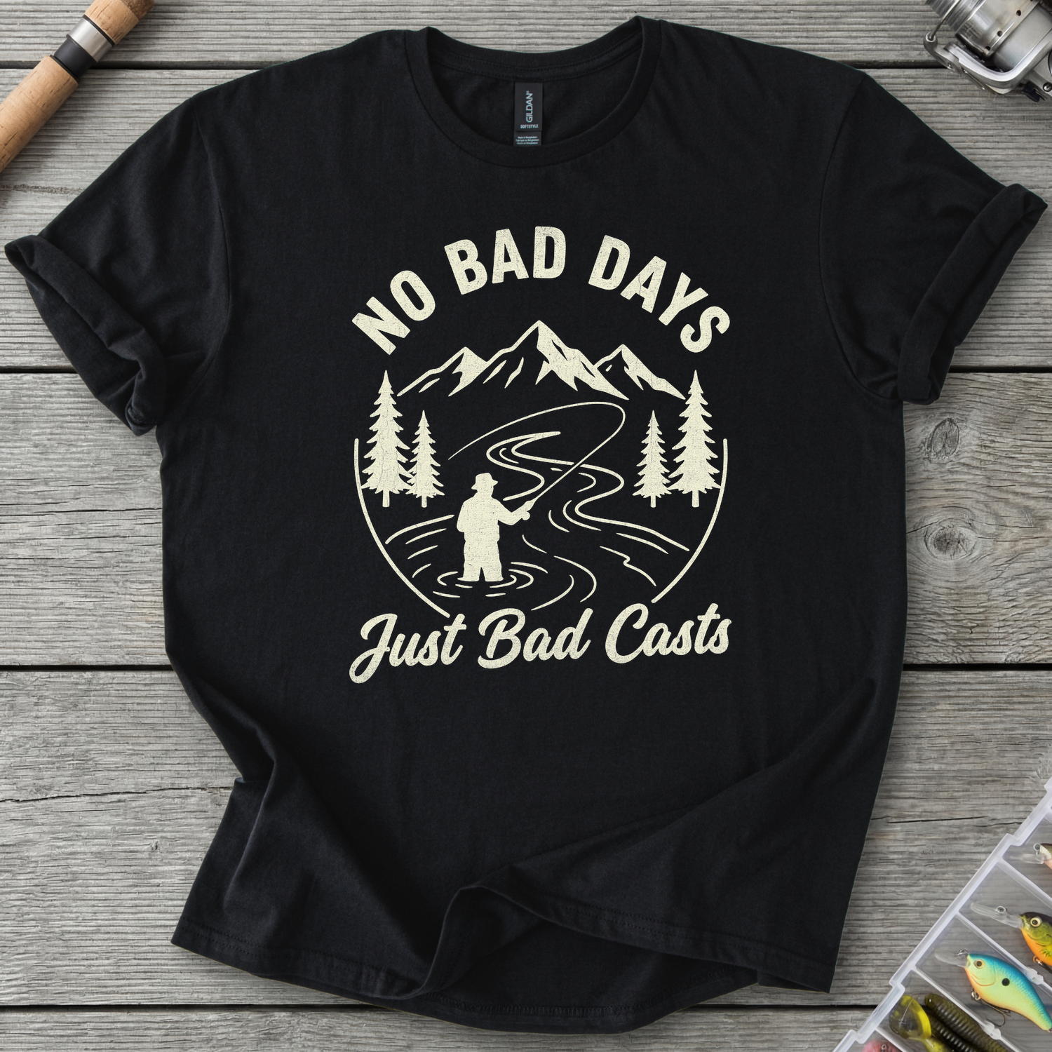 Bad Casts T-Shirt — Black | River Giants Club