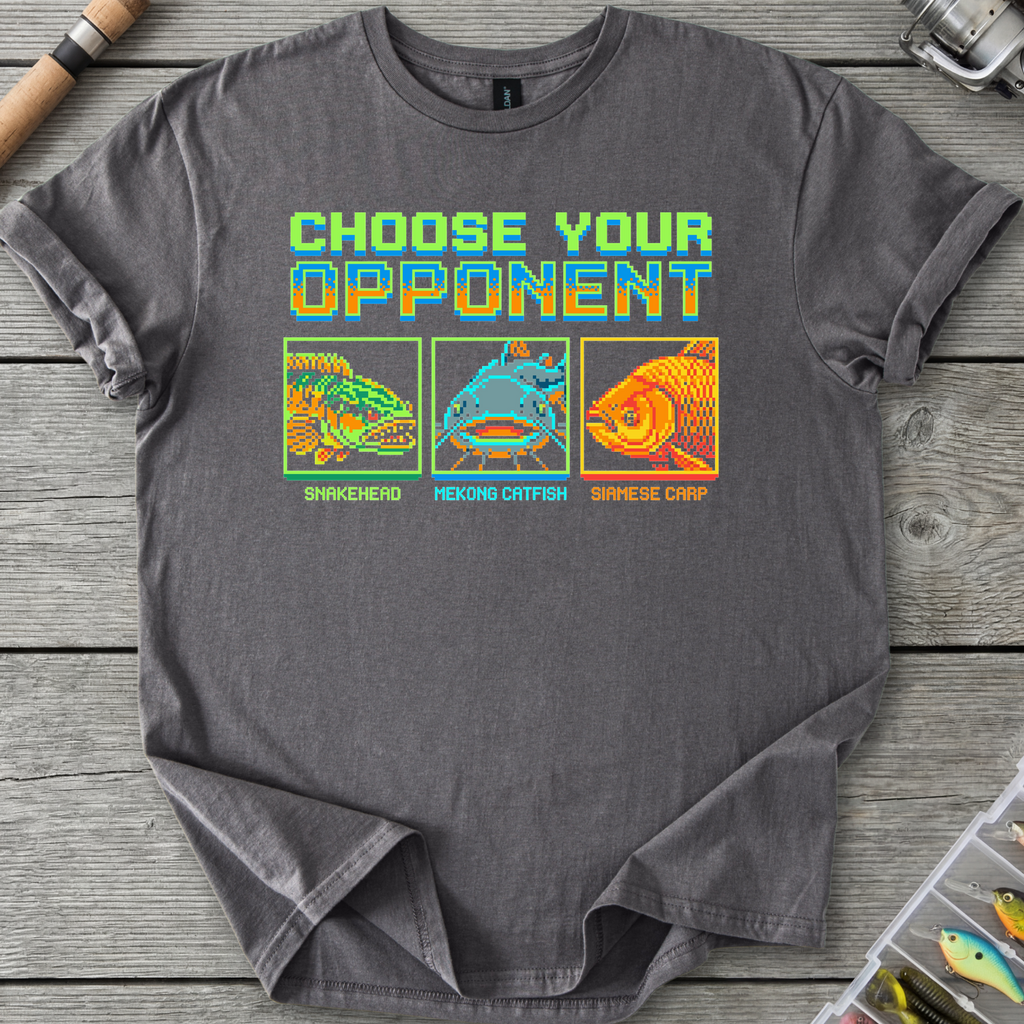 Choose Your Opponent T-Shirt — Charcoal | River Giants Club