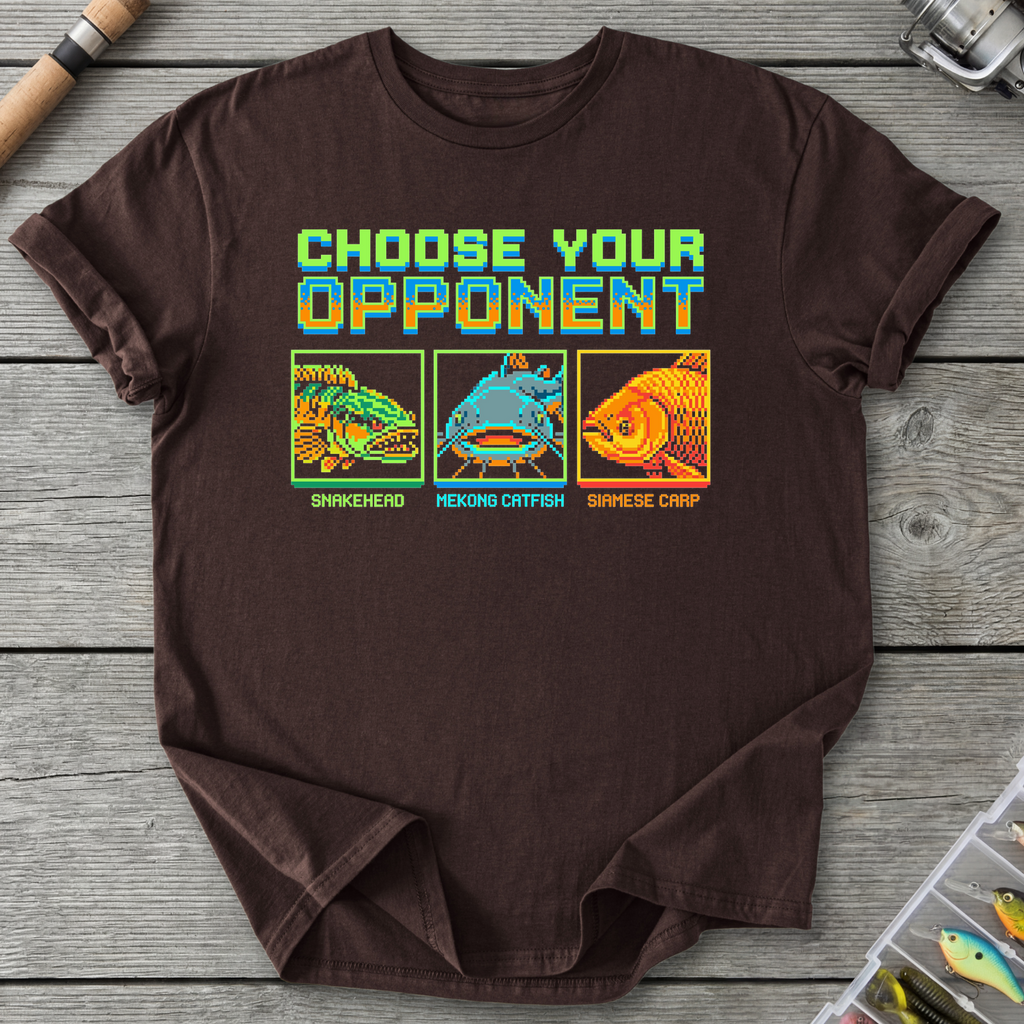 Choose Your Opponent T-Shirt — Dark Chocolate | River Giants Club