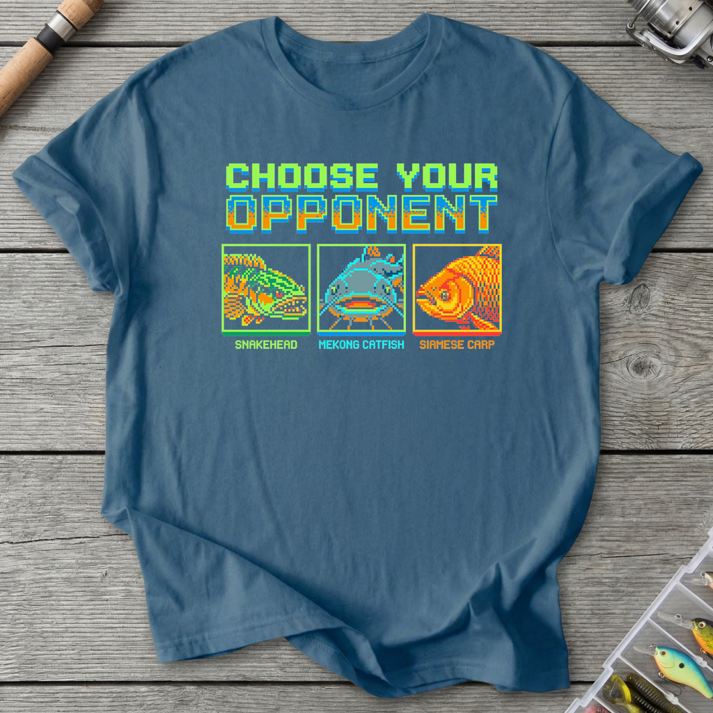 Choose Your Opponent T-Shirt — Indigo Blue | River Giants Club