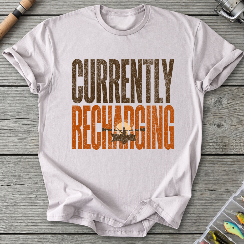 Currently Recharging T-Shirt — Ice Grey | River Giants Club