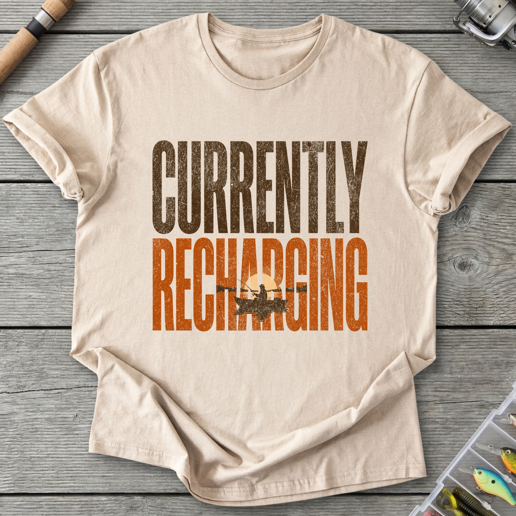 Currently Recharging T-Shirt — Sand | River Giants Club