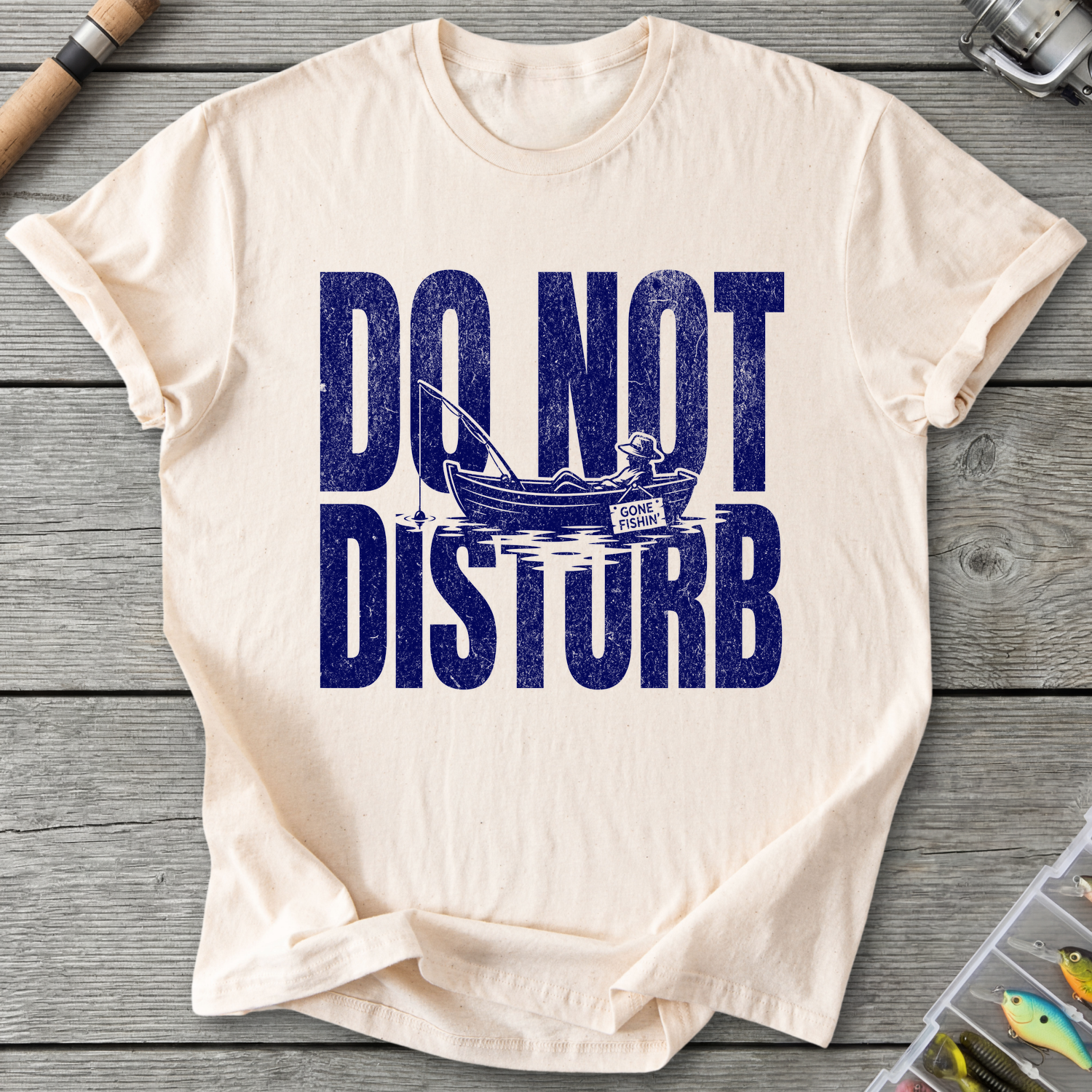 Do Not Disturb Fishing T-Shirt — Natural | River Giants Club
