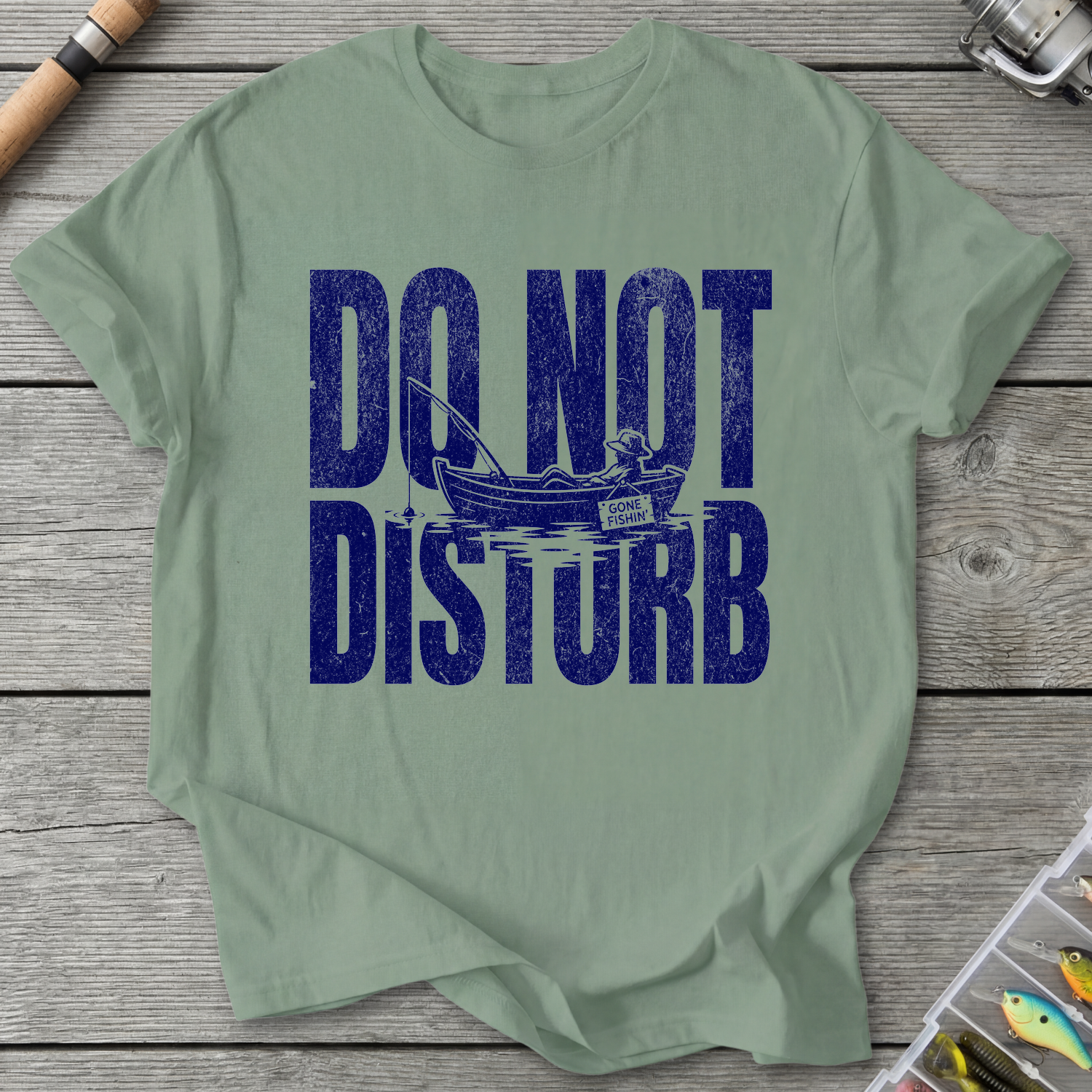 Do Not Disturb Fishing T-Shirt — Sage | River Giants Club