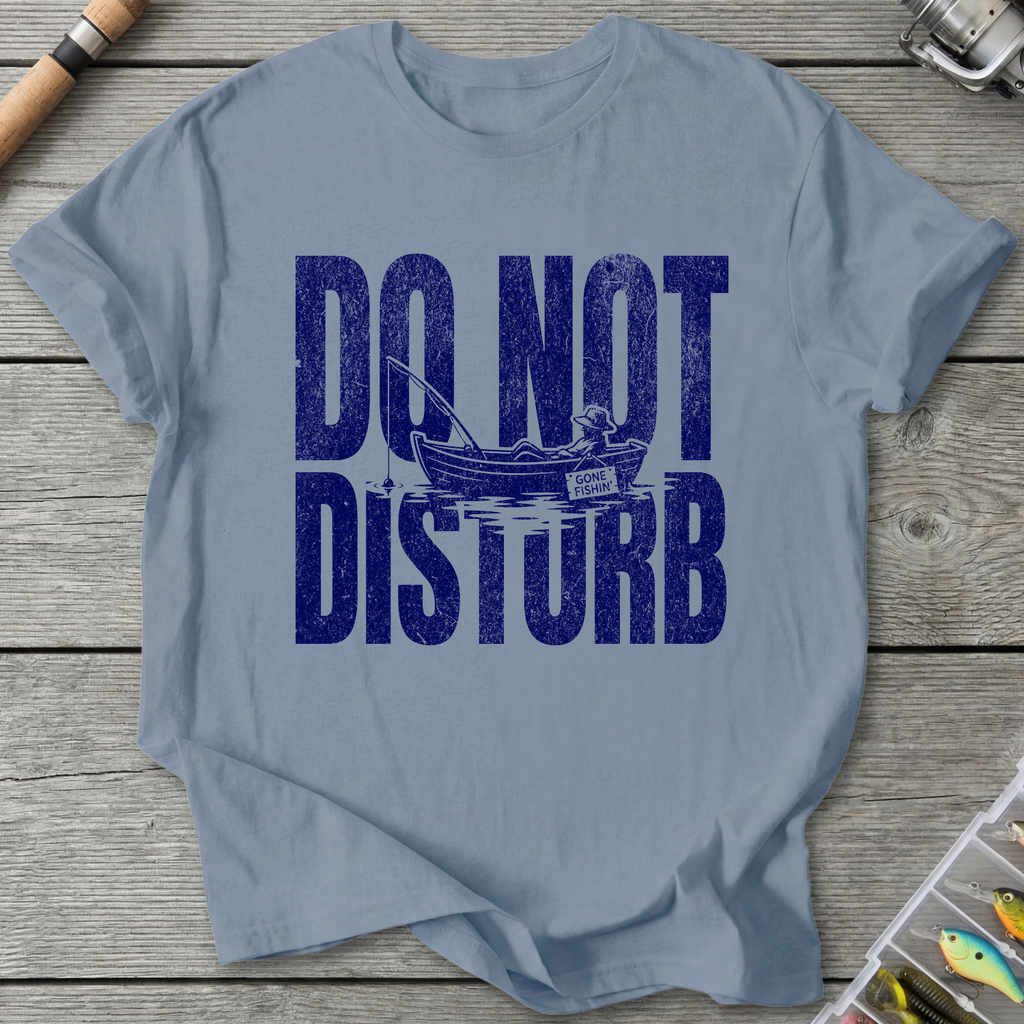 Do Not Disturb Fishing T-Shirt — Stone Blue | River Giants Club