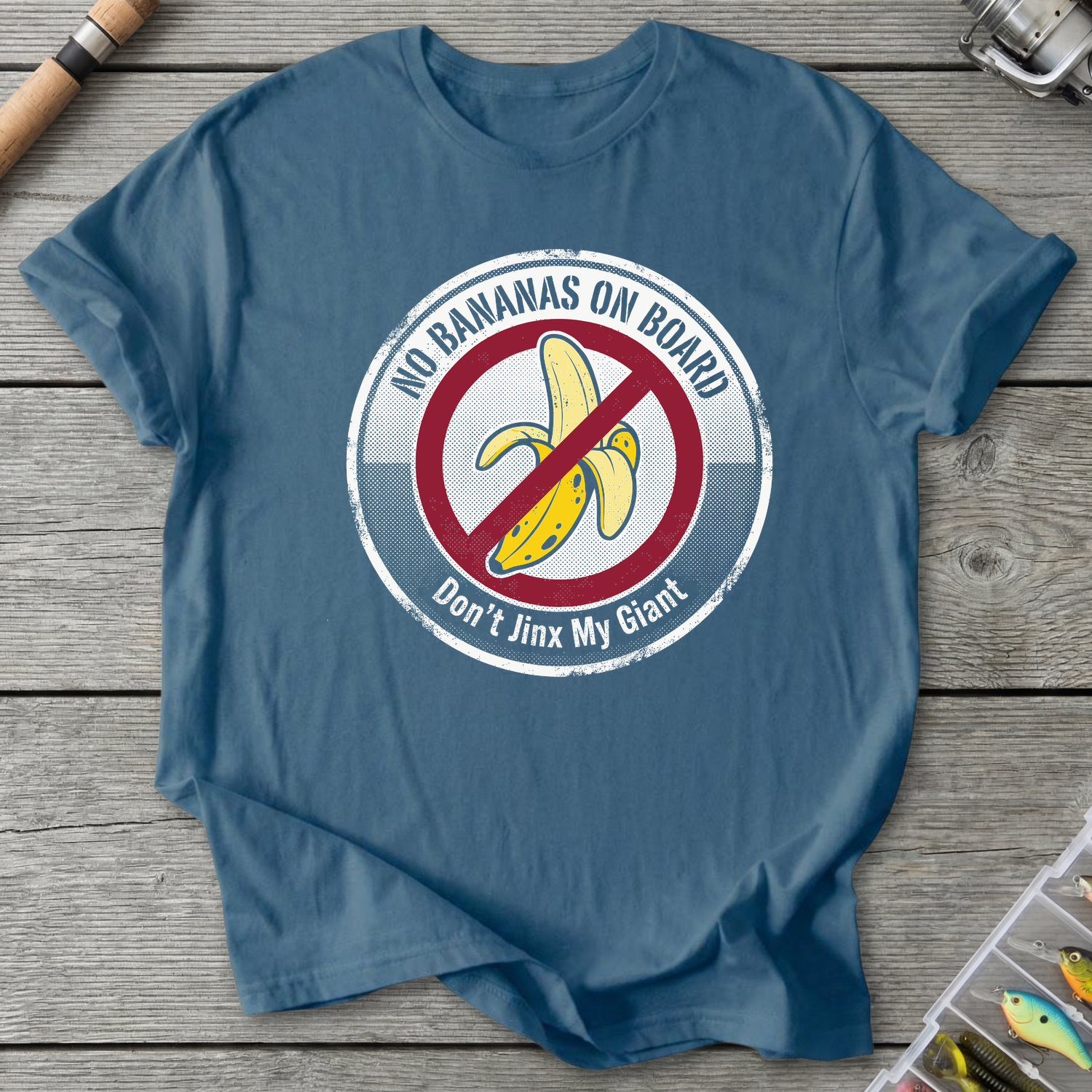 Don't Jinx My Giant T-Shirt — Indigo Blue | River Giants Club