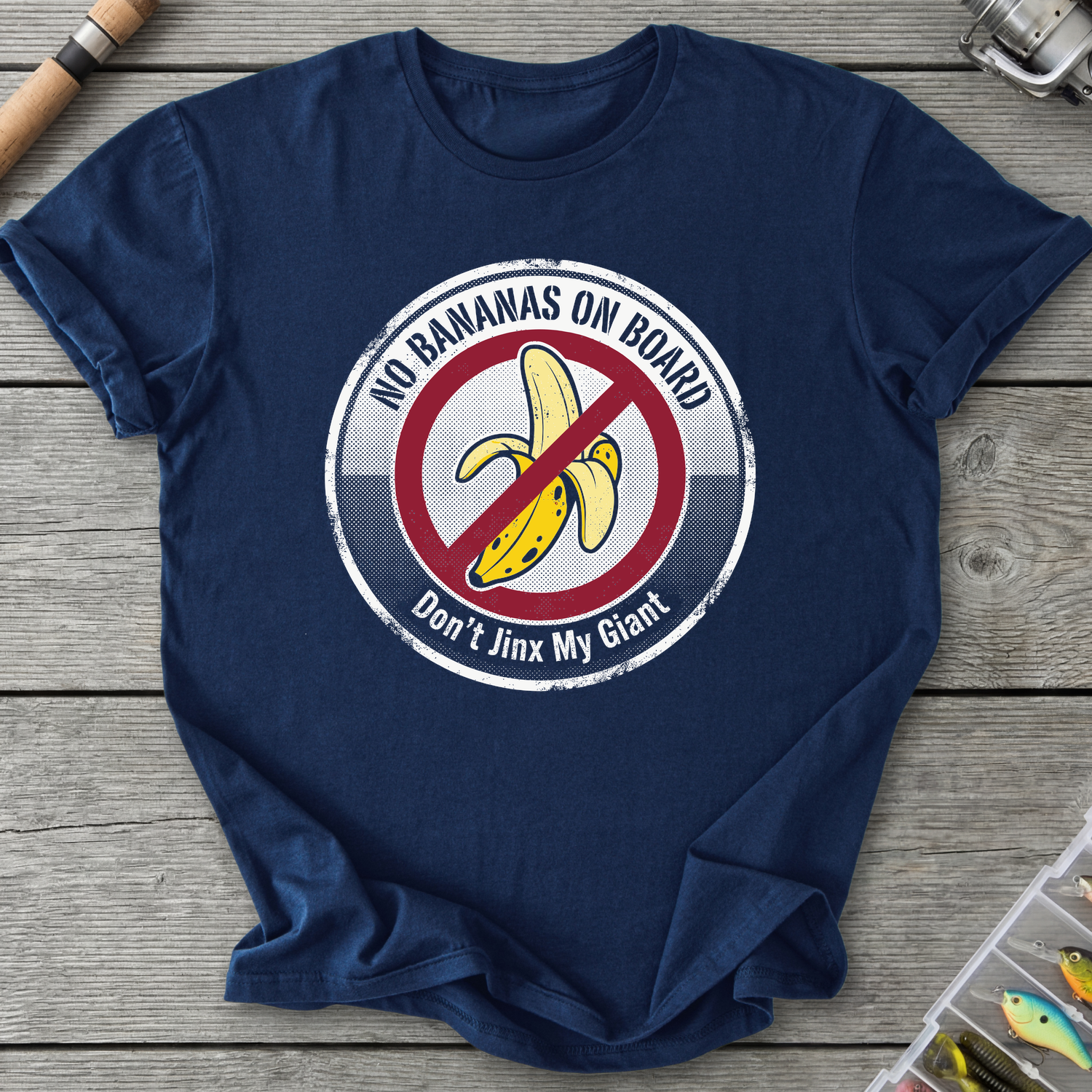 Don't Jinx My Giant T-Shirt — Navy | River Giants Club