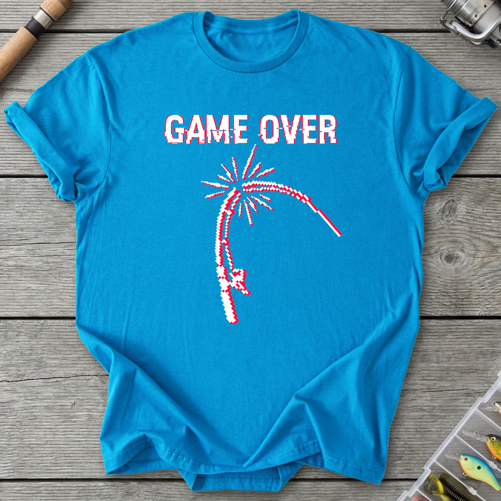 Game Over Rod Break T‑Shirt — Sapphire | River Giants Club