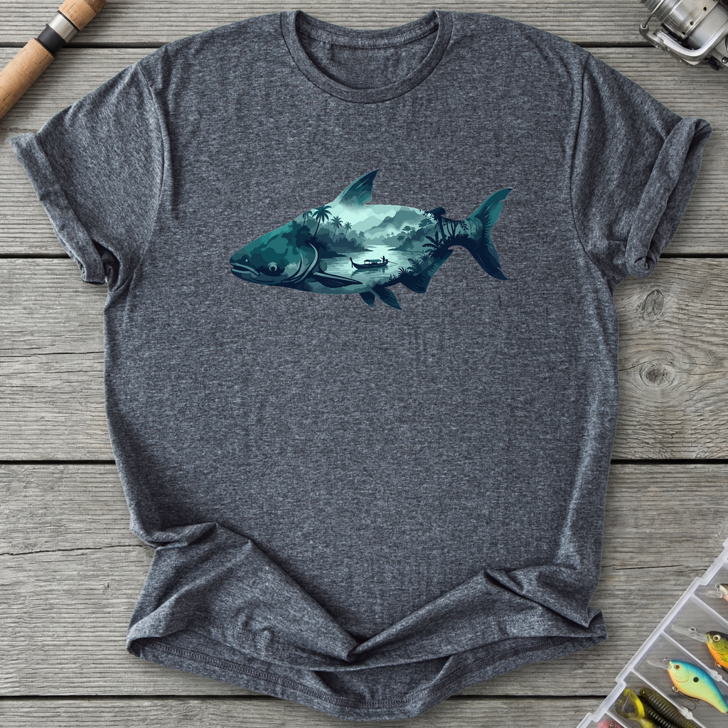 Giant Mekong Catfish T-Shirt — Dark Heather | River Giants Club