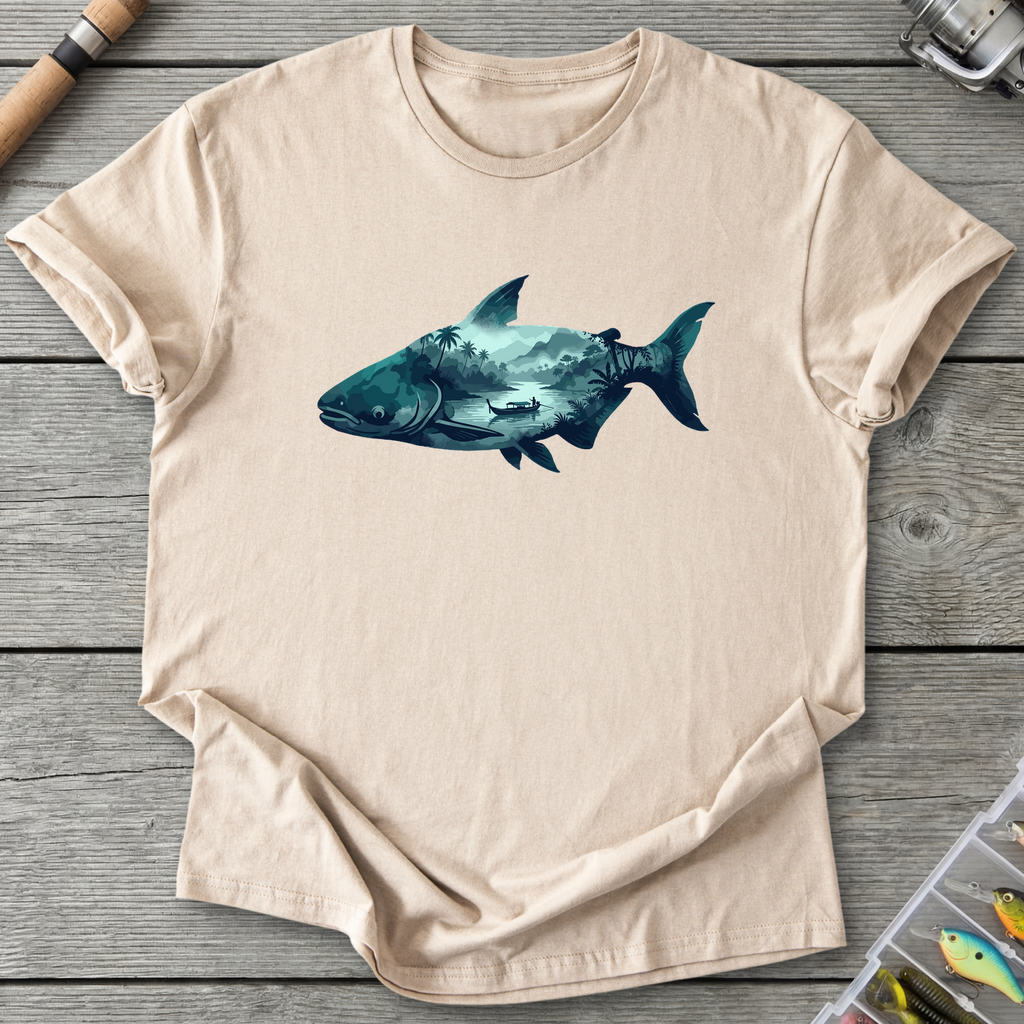Giant Mekong Catfish T-Shirt — Sand | River Giants Club