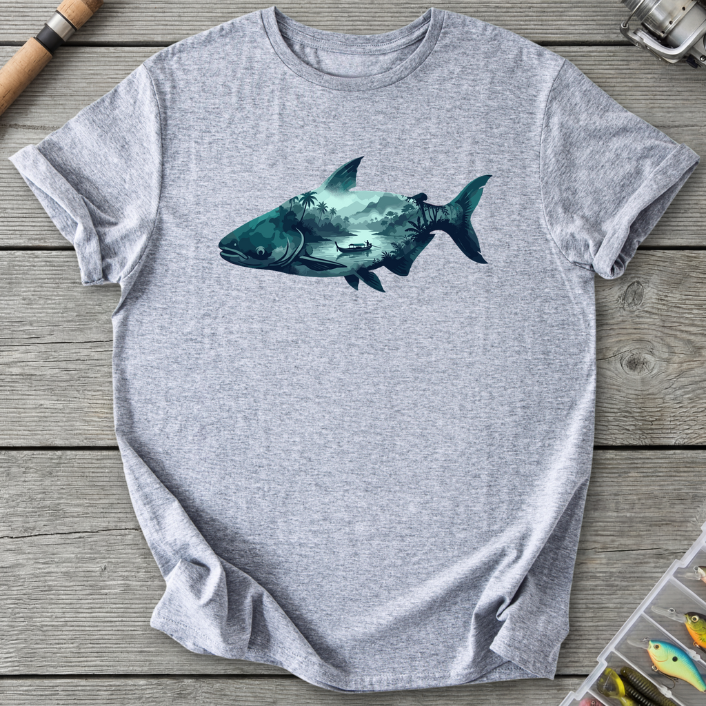 Giant Mekong Catfish T-Shirt — Sport Grey | River Giants Club
